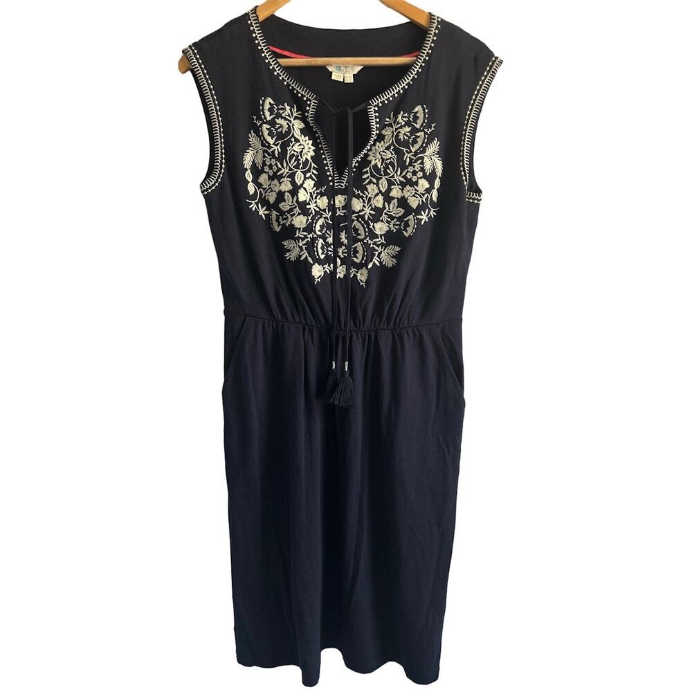 Boden Women’s US Size 6L Navy Catriona Embroidered Tunic‎ Dress
